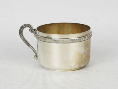 MUG and saucer in 925/1000° silver with MD...