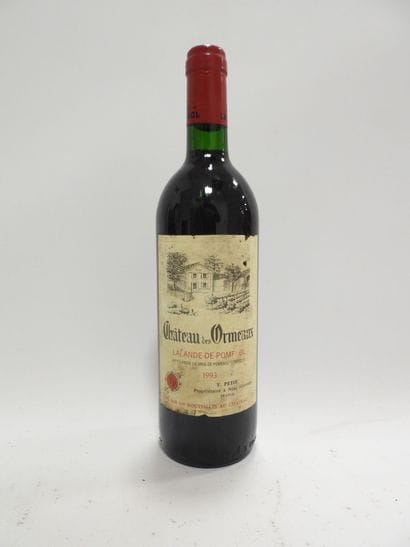 1 bouteille CHATEAU DES ORMEAUX, Lalande...