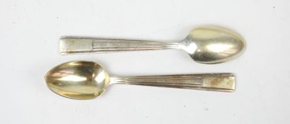 CHRISTOFLE. Silver-plated cutlery set Gabon...