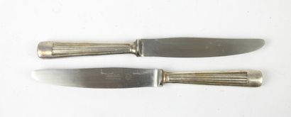 CHRISTOFLE. Silver-plated cutlery set Gabon...