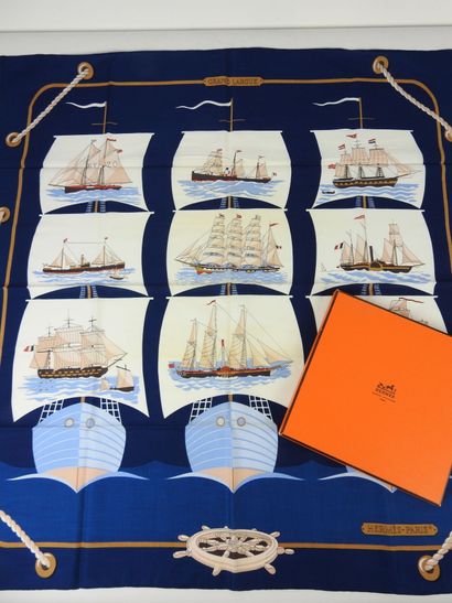HERMES - Paris. Cotton square, Grand Largue...