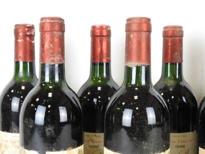 12 bouteilles : 11 bouteilles Chateau Branaire...