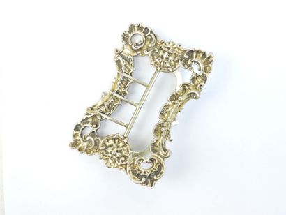 BOUCLE DE CEINTURE rectangulaire en argent...