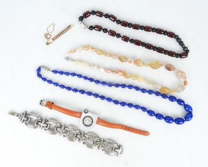 COSTUME JEWELRY. Lot including a LIP watch,...