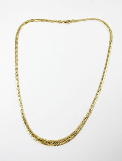 COLLIER en or jaune 750/1000° maille palmier....