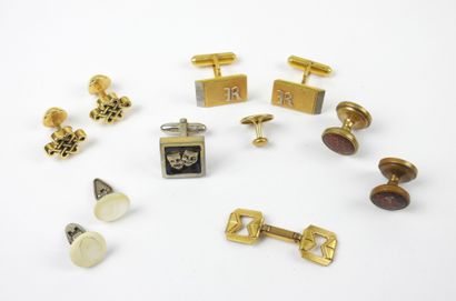 FOUR pairs of metal HANDLEBUTTONS. Three...
