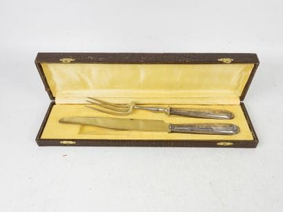 LOT in silver-plated metal including twelve...