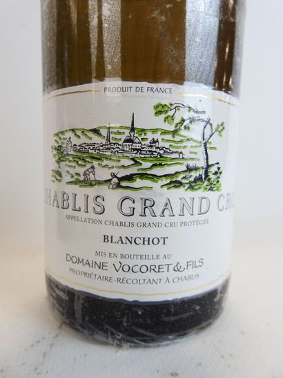 3 bouteilles CHABLIS Grand Cru, BLANCHOT...