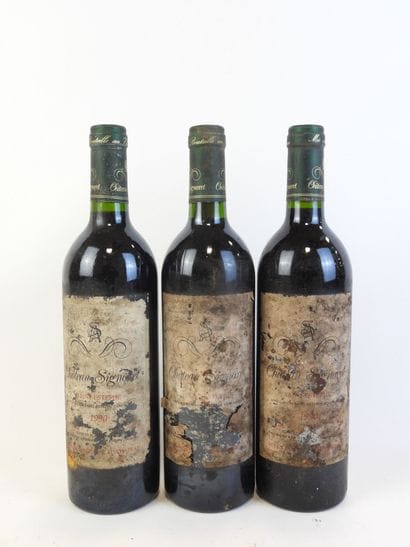 3 bouteilles CHATEAU SIGNORET, Saint-Estephe,...