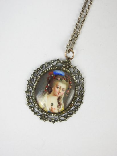 CHAINE et pendentif en argent 925/1000° à...