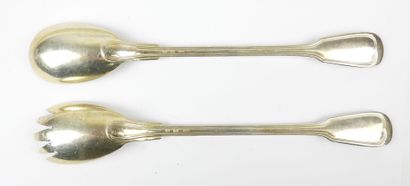 A silver-plated set of cutlery, including...