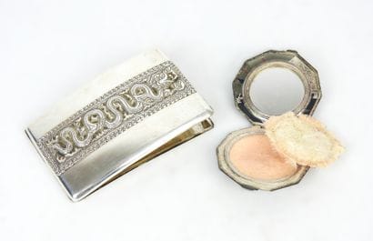 Silver CIGARETTES SHEET with dragon design....