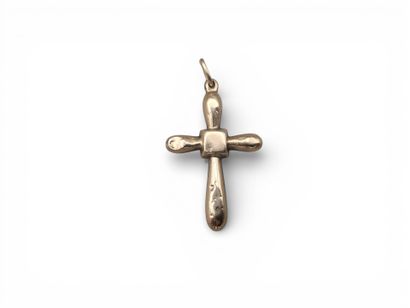 CROIX pendentif/charm en or jaune 585 millièmes....