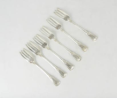 LOT in silver-plated metal including twelve...