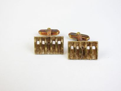 CHRISTIAN DIOR, Paire de boutons de manchette...