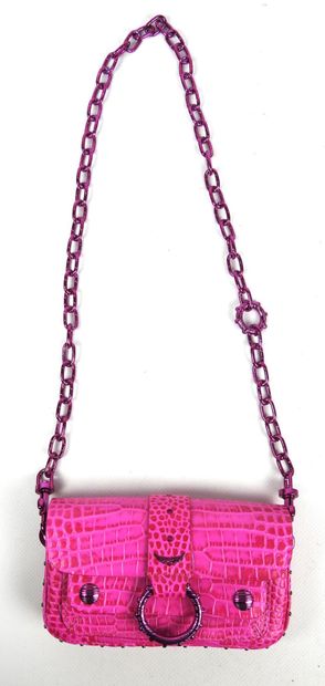 ZADIG & VOLTAIRE. Sac pochette en cuir rose...