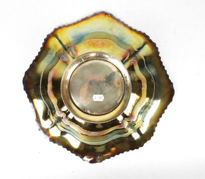 925/1000° silver CUP on heel, scalloped form,...