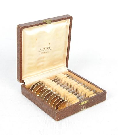CHRISTOFLE. Silver-plated cutlery set Gabon...