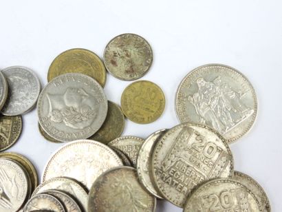 FRANCE. Monnaies argent dont 10 francs Turin,...