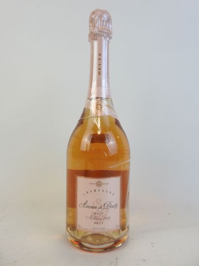 1 bouteille CHAMPAGNE ROSE BRUT, 2009, Amour...
