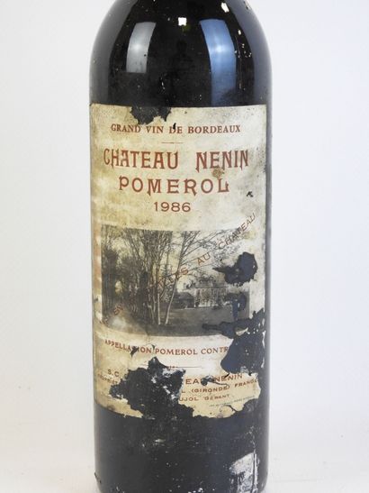 1 bouteille CHATEAU NENIN, Pomerol, 1986....