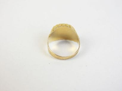 Lady's CHEVALIERE in yellow gold 750/1000°....
