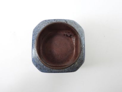 ONET.
Blue glazed ceramic quadrangular covered...