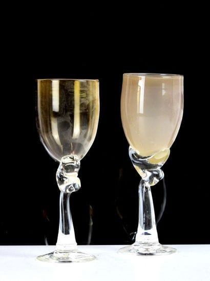 Véronique MONOD (born 1954).
Set of two footed...