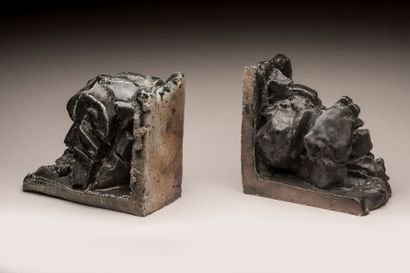 Claude CHAMPY (Born 1944)
Pair of black-glazed...