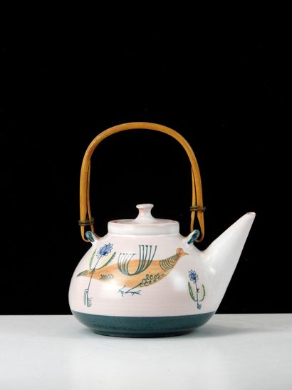 Yvon ROY (born 1938)
Glazed earthenware teapot...