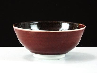 François DUDOUIT (20th).
Oxblood glazed ceramic...