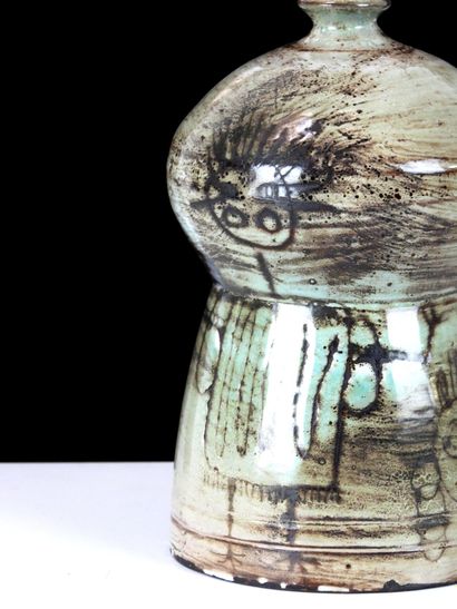 Jean-Paul VAN LITH (born 1940). 
Glazed earthenware...