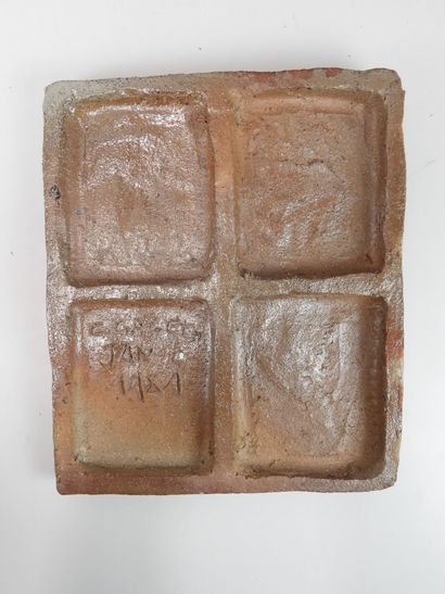 Claude GAGET (b. 1948) - La Borne (18).
Enameled...