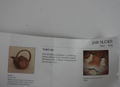 Joël NUGIER (1953-1998) - Tarn (81)
Turned...