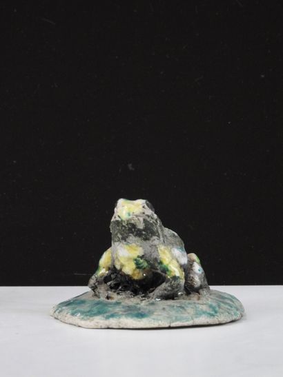 Joanna HAIR (b. 1955).
Two frogs and a toad...