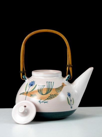 Yvon ROY (born 1938)
Glazed earthenware teapot...