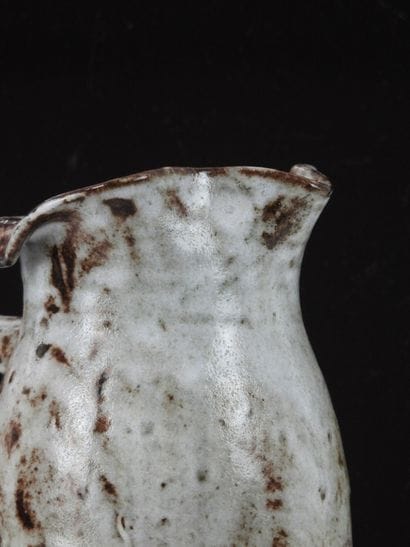 Eugène LION (1867-1945).
Stoneware pitcher...