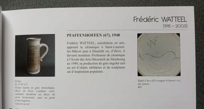 Frédéric WATTEEL (1915- 2003).
Turned bottle...