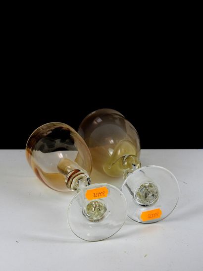Véronique MONOD (born 1954).
Set of two footed...