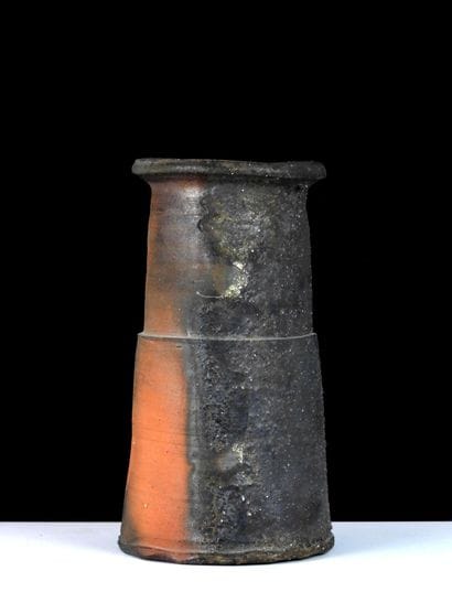 Stoneware vase, wood fired
Bears a signature...