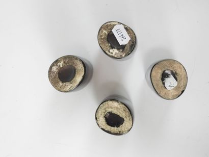 Denise GATARD (1908-1991).
Four small cylindrical...