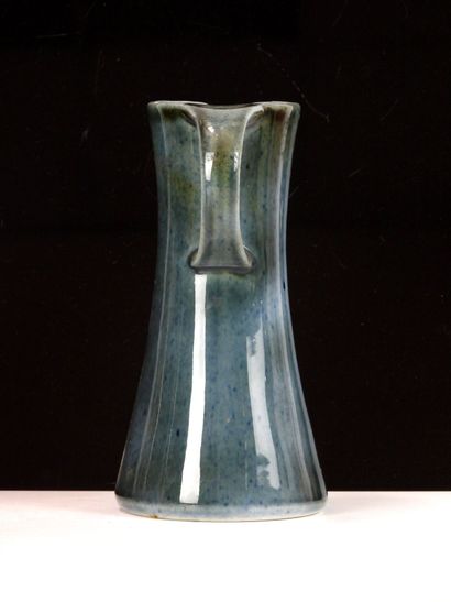 VIREBENT. 
Three blue enameled porcelain...