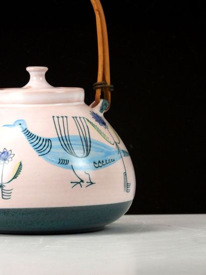 Yvon ROY (born 1938)
Glazed earthenware teapot...