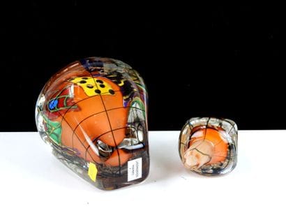 Allain GUILLOT (Born 1948)
Four-sided blown...