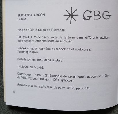 Gisèle BUTHOD-GARCON (born 1954).
Ball vase...