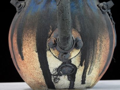 Jean FONTAINE (born 1952)
Teapot in blue,...