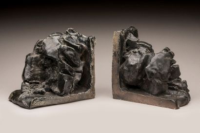 Claude CHAMPY (Born 1944)
Pair of black-glazed...