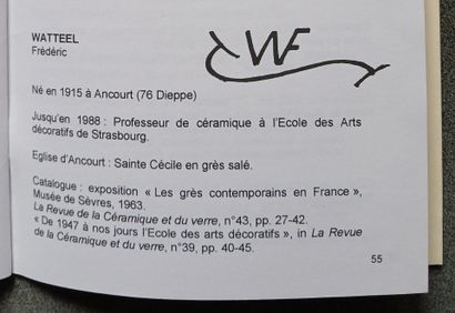 Frédéric WATTEEL (1915- 2003).
Turned bottle...