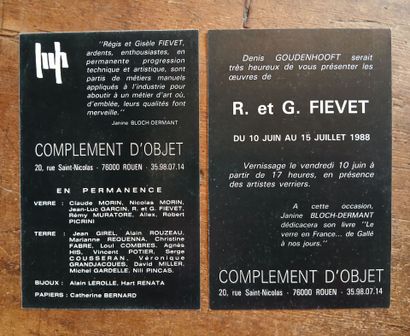 Régis and Gisèle FIEVET (born 1948 and 1951)
Blown...