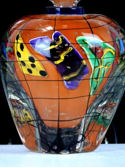 Allain GUILLOT (Born 1948)
Four-sided blown...